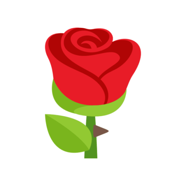 Эмодзи Розочка