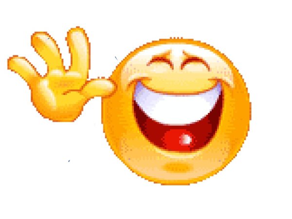 Смайлик машет ручкой