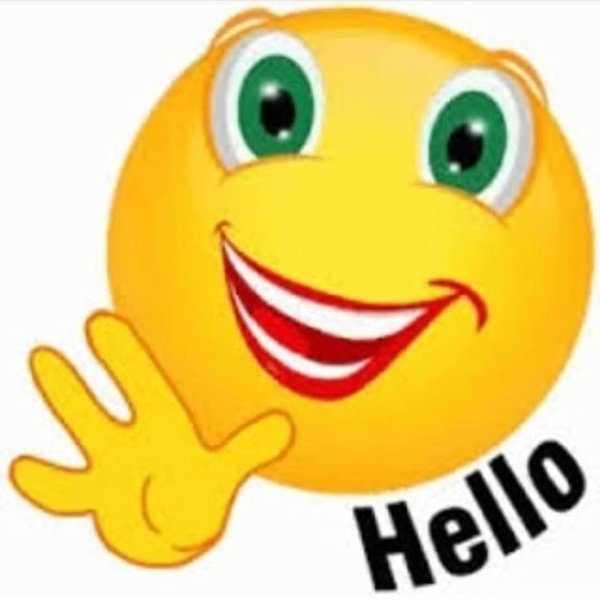 Смайлик машет