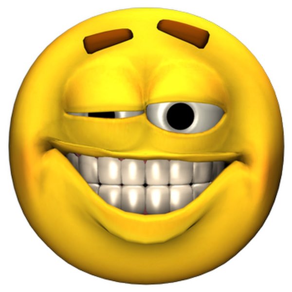 Смайлик с зубами