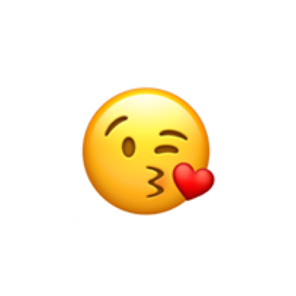 Смайлик поцелуй айфон