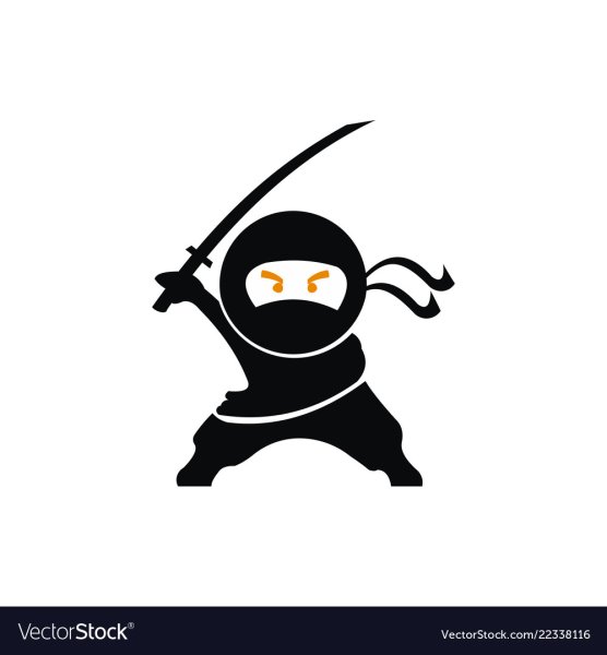 Самурай ниндзя без фона маска