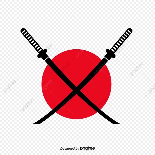 Самурайский меч логотип