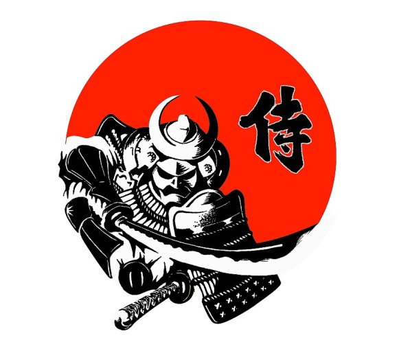 Японский Самурай вектор