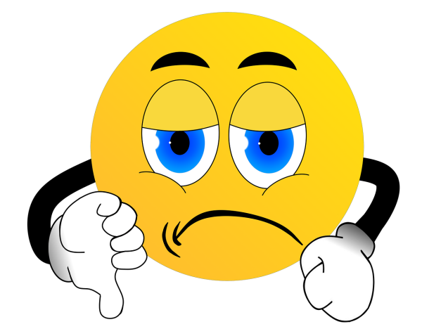 Грустный и веселый смайлик
