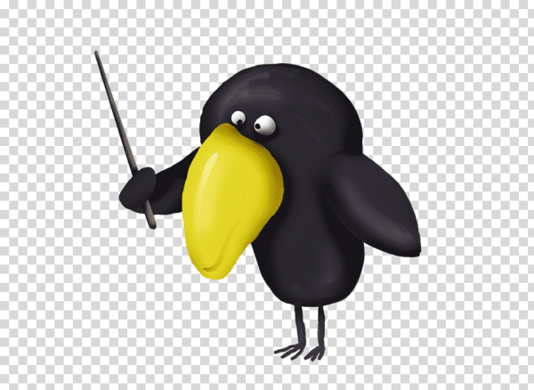 Ворон с сыром мультяшный