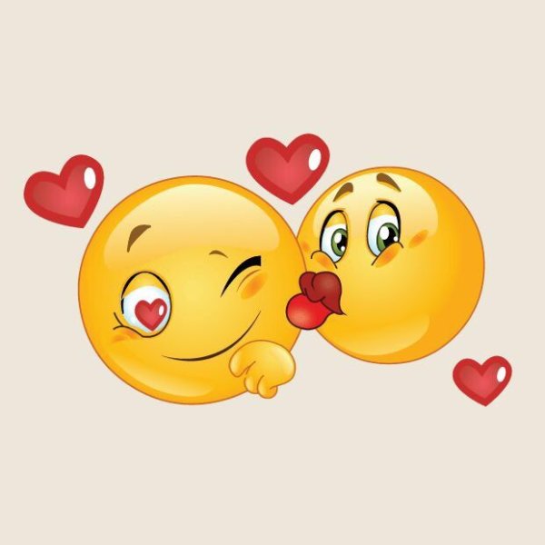 Воздушный поцелуй смайлик