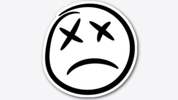 Грустный смайлик эскиз