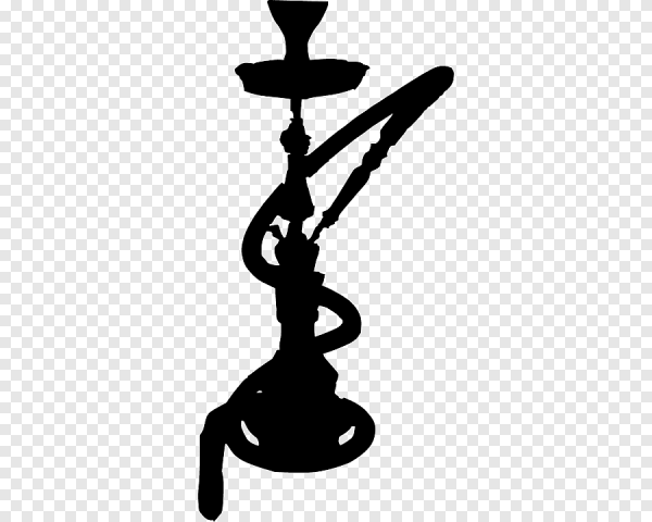 Красный значок кальяна