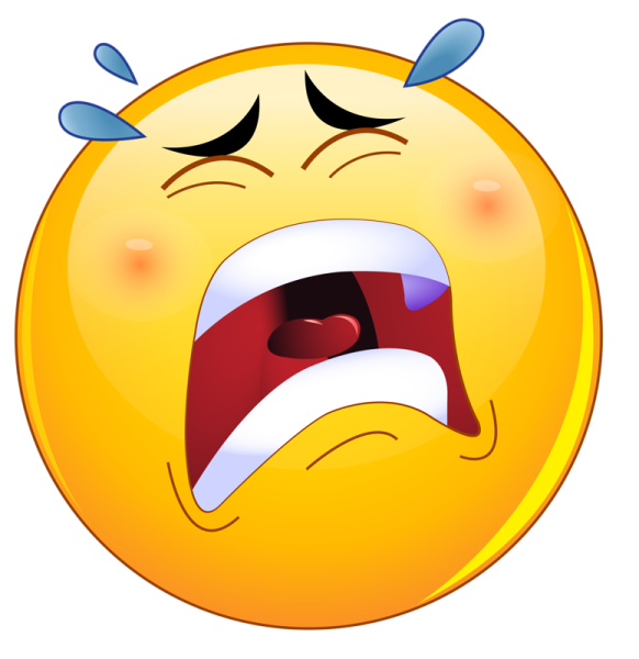 Смайлик плачет