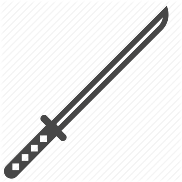 Катана трафарет