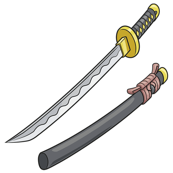 Мультяшные катаны