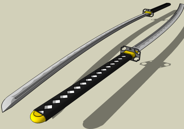 Японский меч вектор