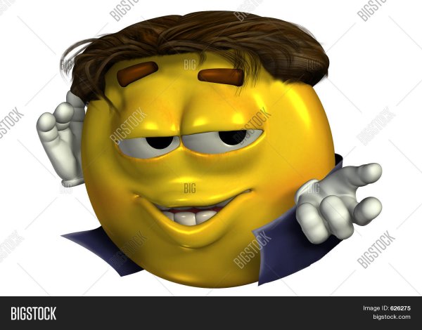 Смайлик девочка с рукой