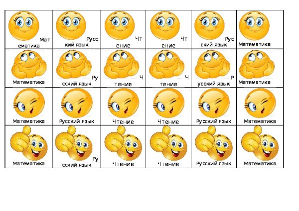 Эмоции в виде смайликов