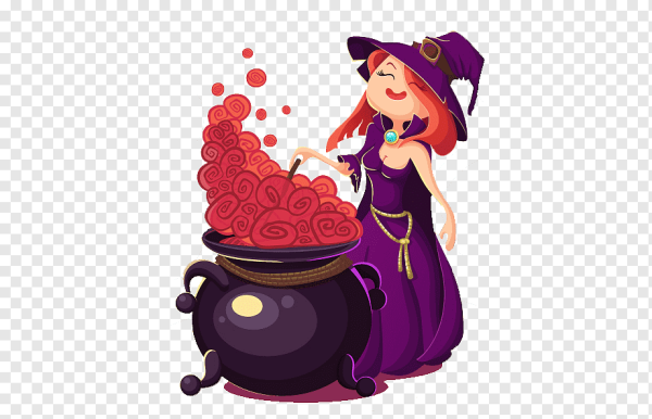 Ведьмочка с котлом
