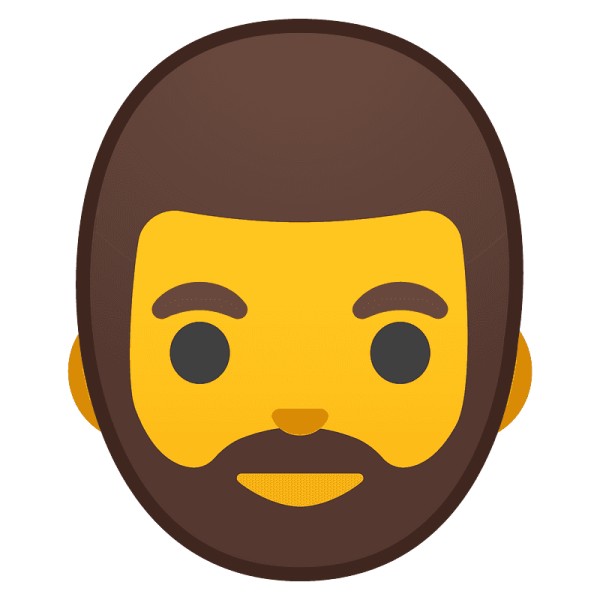 Смайлик с бородой