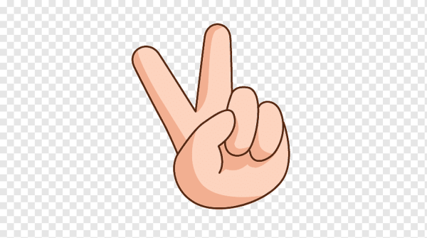 Смайлик 2 пальца