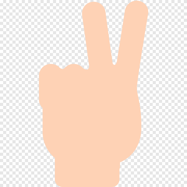 Смайлик два пальца вверх