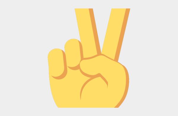 Смайлик 2 пальца