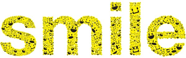 Красивая надпись smile