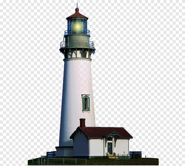Маяк на белом фоне