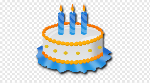 Торт с тремя свечками