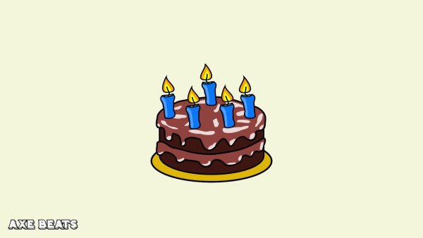 Смайлик с тортом на прозрачном фоне