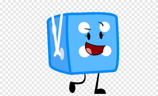 Смайл синий куб