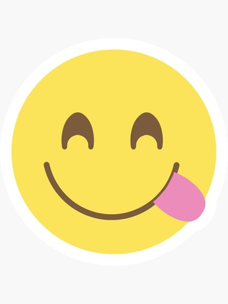 Эмодзи облизывается