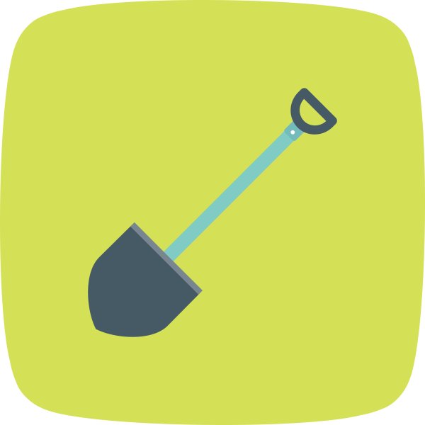 Лопата мультяшный