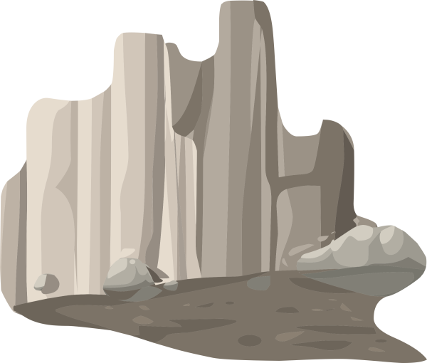 Нарисовать скалу