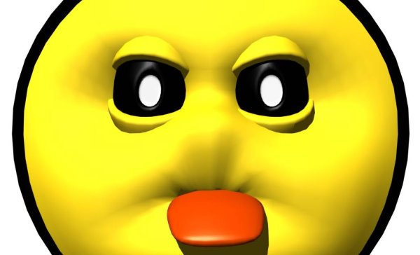 Недовольный смайлик с языком