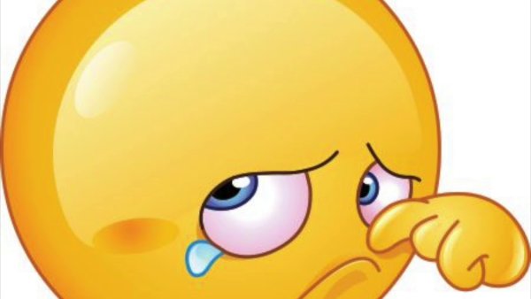 Обиженный смайлик девочка