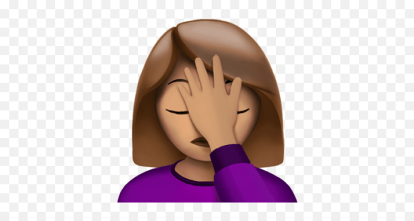 Смайлики эмодзи фейспалм