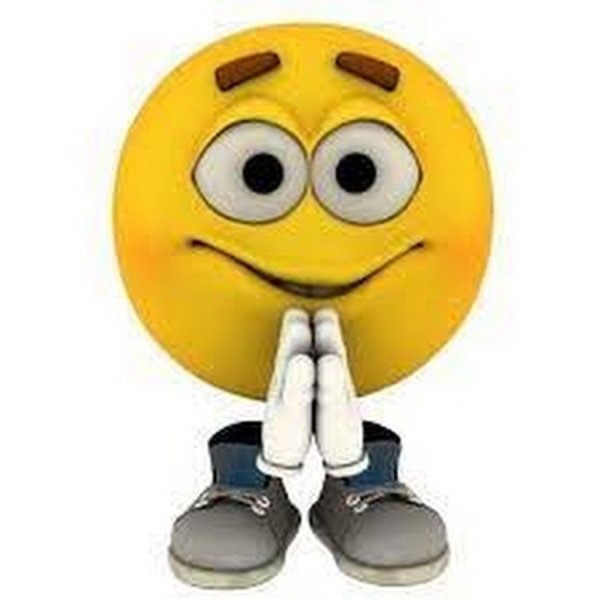 Смайлик на коленях