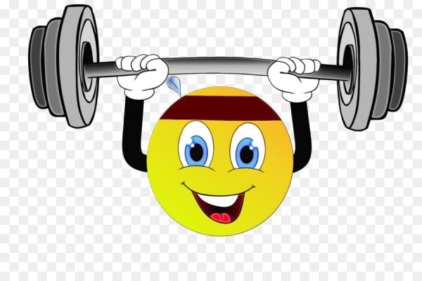 Смайлик занимается спортом