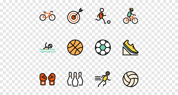 Эмодзи спорт на прозрачном фоне