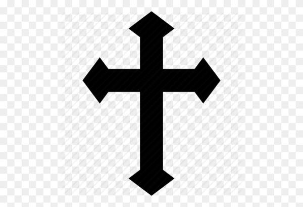 Перевернутый крест на прозрачном фоне