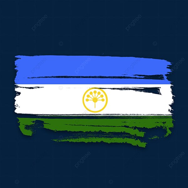 Башкирский флаг краской