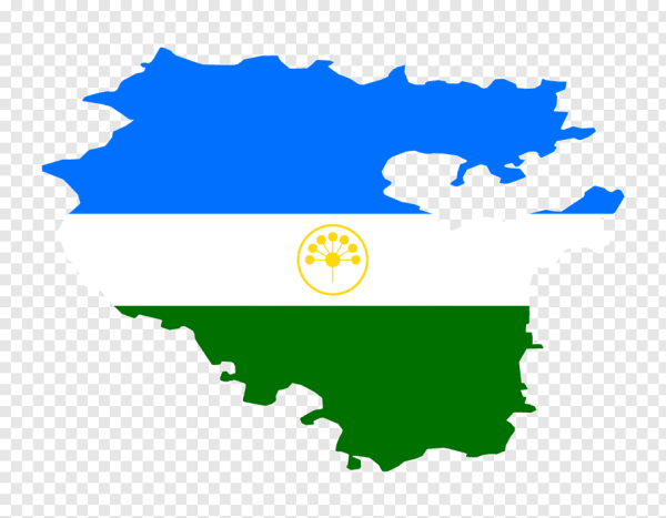 Флаг Башкирии прозрачный