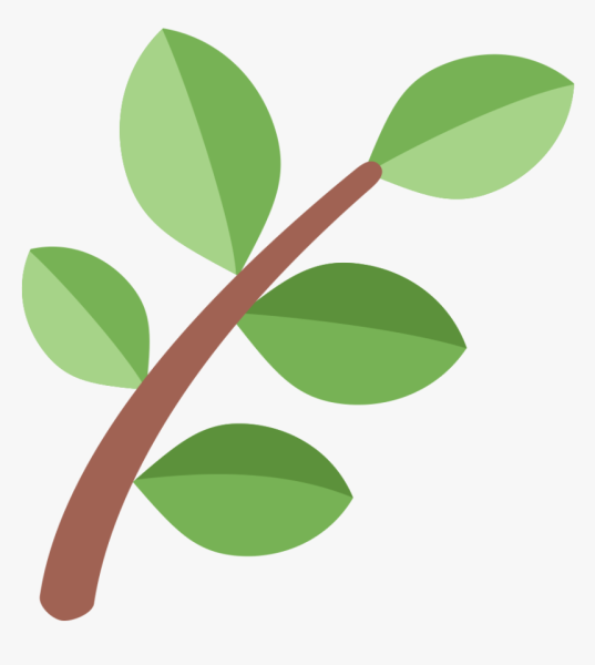 Эмодзи веточка