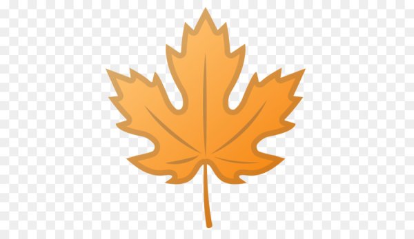 Эмодзи осенний лист