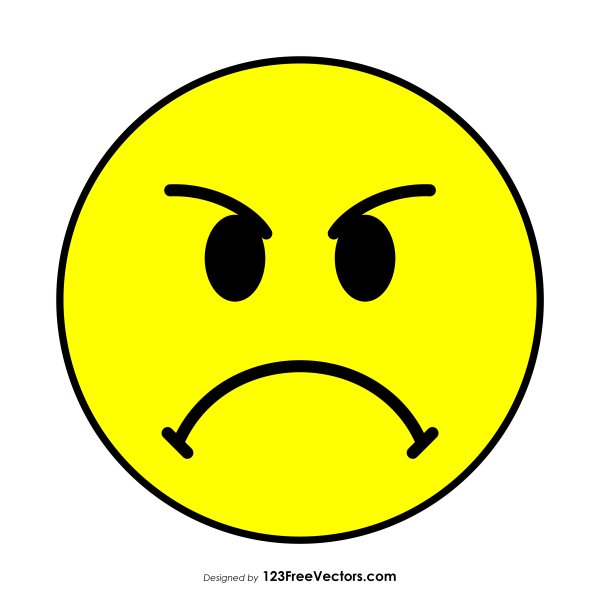 Сердитый смайлик
