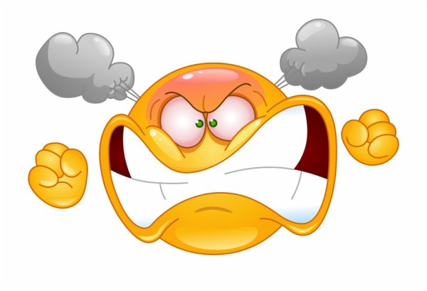 Смайлик злится