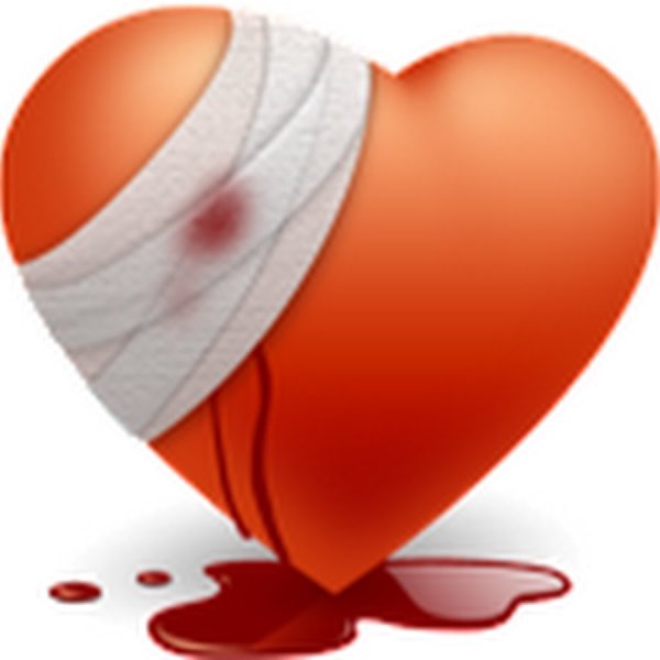 Забинтованное сердце смайлик