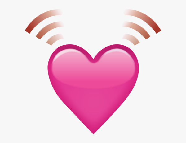 Смайл розовое сердце