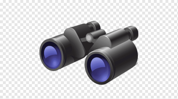 Человек с биноклом ветор