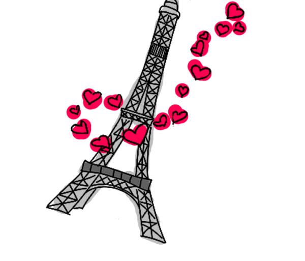 Париж на белом фоне