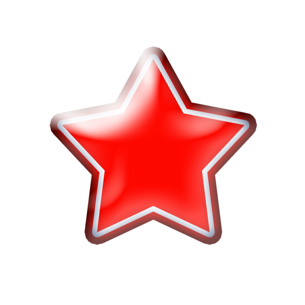 Красный мультяшные звезды